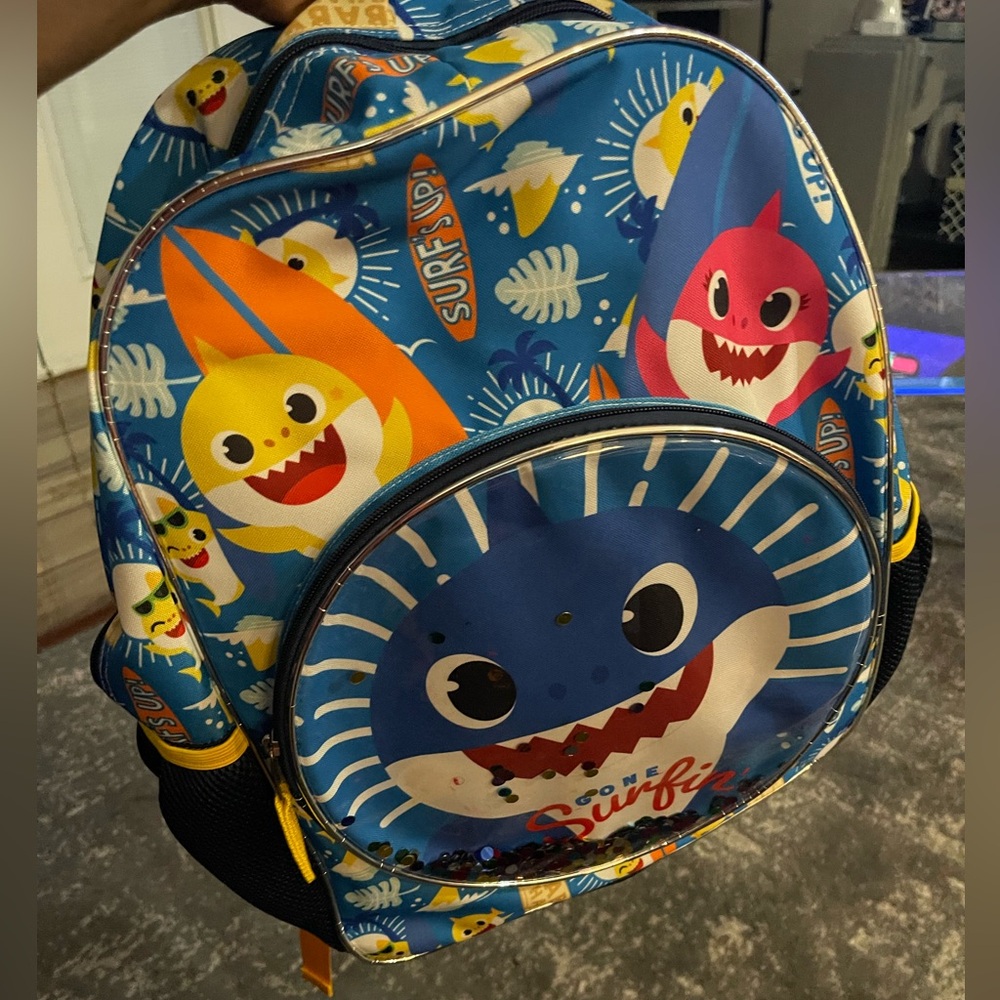 Colorful Shark Kids Backpack